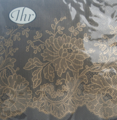 Serviette Glitter Lace, schwarz-gold, IHR