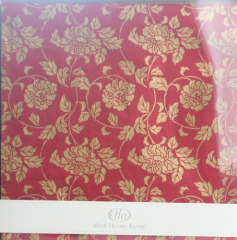 Serviette Bloom, rot-gold, IHR, Gala-Größe 50x50 cm, 12er-Pack