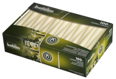 Bolsius-Spitzkerzen 24 x 2,3 cm Ø (100er Pack), elfenbein
