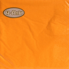 Uni-Servietten, 33 x 33 cm, 20er-Pack, orange