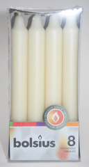 8er-Pack Bolsius-Haushaltskerzen / Kronenkerzen, Champagner