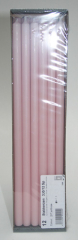 Stabkerzen, 30 x 1,2 cm Ø, 12er-Pack, softrosa