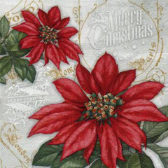 Serviette Flores de la Navidad red, ti-flair