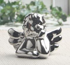 Deko-Engel KLEIN "Silvery Collection", ca. 8,5 x 7 cm