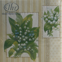 Serviette My lady white bells, IHR - Ideal Home Range