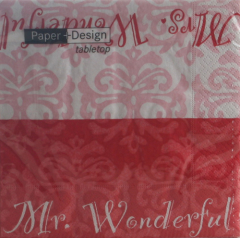 Serviette Mrs. + Mr. Wonderful, Paper+Design