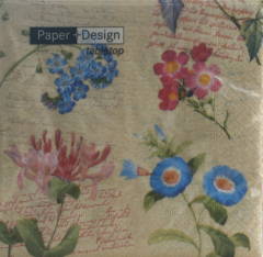 Serviette Poetic flowers, Paper+Design