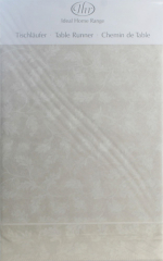 Tischläufer "Foliole", IHR, weiß