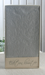 Gästetuch-Präge-Serviette Moiré Silver, Paper+Design