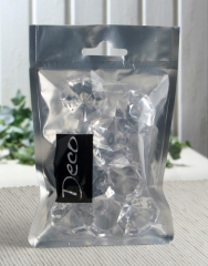 2-XL-Deko-Brillanten (Ø 32 mm), 155 ml, natur
