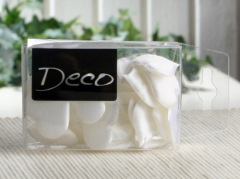 Deko-Softherzen (Ø 30 mm), ca. 26 Stück, weiß