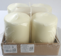 Posten 553: 1-B-Ware, 3XL-Stumpenkerzen-Advents-Set, 15x10 cm, 4er-Pack, Elfenbein