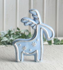 Keramik-Elch Knut, Blau