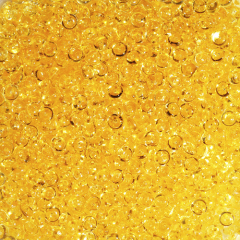 Glitzerperlen Raindrops (2-4 mm), 100 ml, bernstein