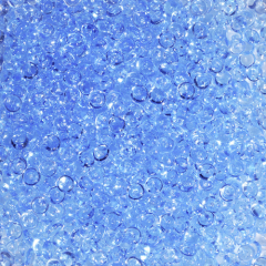 Glitzerperlen Raindrops (2-4 mm), 100 ml, hellblau, CC