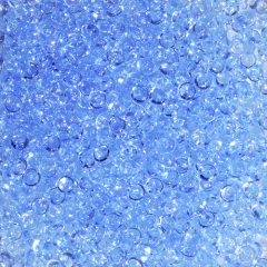 Glitzerperlen Raindrops (2-4 mm), 100 ml, hellblau