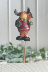 Dekostecker Elch "Ole" mit Vogelhaus
