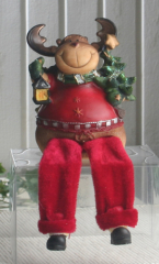 Kantenhocker Elch "Ole" mit Tannenbaum
