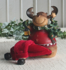 Kantenhocker Elch "Ole" mit Tannenbaum