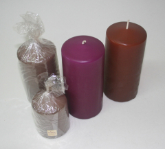 Posten 614: 1-B-Ware, 4 x Stumpenkerzen im 6 und 7 cm Ø, MIX