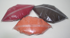 Posten 664: 1-B-Ware, Dekosand / Farbsand (0,1 - 0,5 mm), terrakotta-rot-braun, ca. 2,7 kg