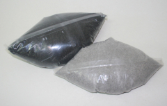 Posten 676: 1-B-Ware, Dekosand / Farbsand (0,1 - 0,5 mm), anthrazit-grau, ca. 2,3 kg