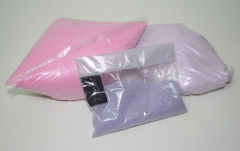 Posten 666: 1-B-Ware, Dekosand / Farbsand (0,1 - 0,5 mm), rosa-flieder, ca. 3,3 kg
