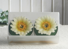 Maxi-Deko-Teelichte, 2er-Packung "Margerite"