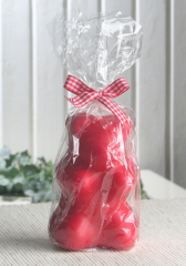 Dekokerze "Bärchen", MITTEL, rot