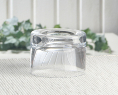 Teelichthalter aus Glas, ca. 5,2 cm x 7,0 cm Ø