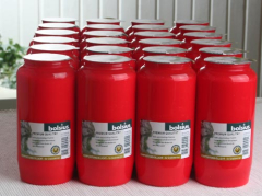 Sparpack: 24x Bolsius Kompositions-Öllicht Nr. 7, rot