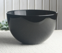 Glas-Schale "Rondo", Schwarz, ca. 18 cm Ø