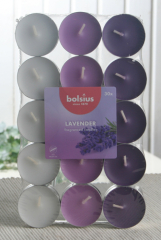 30er-Vorteilspackung Bolsius-Duft-Teelichter, Lavendel