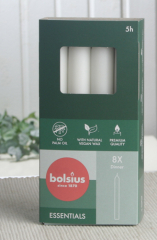 Bolsius-Kronenkerzen (8er Pack), Weiß