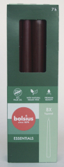 Bolsius-Spitzkerzen (8er Pack), Bordeaux