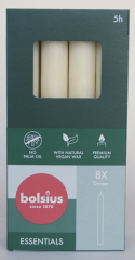 Bolsius-Kronenkerzen (8er Pack), Elfenbein