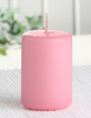 Stumpenkerze 6 x 4 cm Ø, rosa