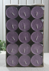 30er-Packung Stearin-Teelichter, lila