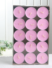 30er-Packung Stearin-Teelichter, rosa