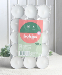 Bolsius Teelichter 8 Stunden Brenndauer (30er-Packung)