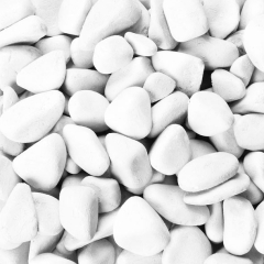 Dekosteine / Deko-Marbles (7-15 mm), 1 kg, weiß
