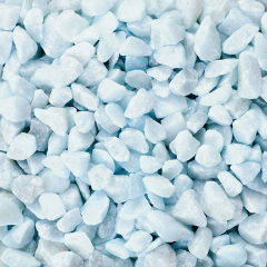 Dekosteine / Deko-Rocks (9-13 mm), 1 kg, hellblau