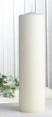 EWA Stumpenkerze 30 x 8 cm Ø, Elfenbein