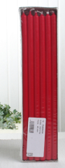 Stabkerzen, 30 x 1,2 cm Ø, 12er-Pack, rubinrot - CC