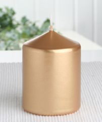 Selbstverlöschende Sicherheitskerze 8 x 6 cm Ø, Gold