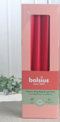 Bolsius-Spitzkerzen (4er Pack), Rot
