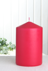 Wenzel-Stumpenkerze 15 x 10 cm Ø, Rot