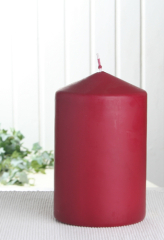 Wenzel-Stumpenkerze 15 x 10 cm Ø, Bordeaux