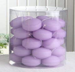 1-B-Ware: 34er Dose Schwimmkerzen mit langer Brenndauer, Flieder