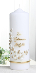 Premium-Hochzeitskerze Zur goldenen Hochzeit